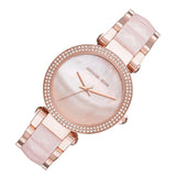  Shop Authentic Michael Kors Parker Mother of Pearl Pink Dial Two Tone Steel Strap Watch for Women - MK6402 - Luxxuri