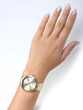  Shop Authentic Michael Kors Garner Quartz Gold Dial Gold Steel Strap Watch For Women - MK6408 - Luxxuri