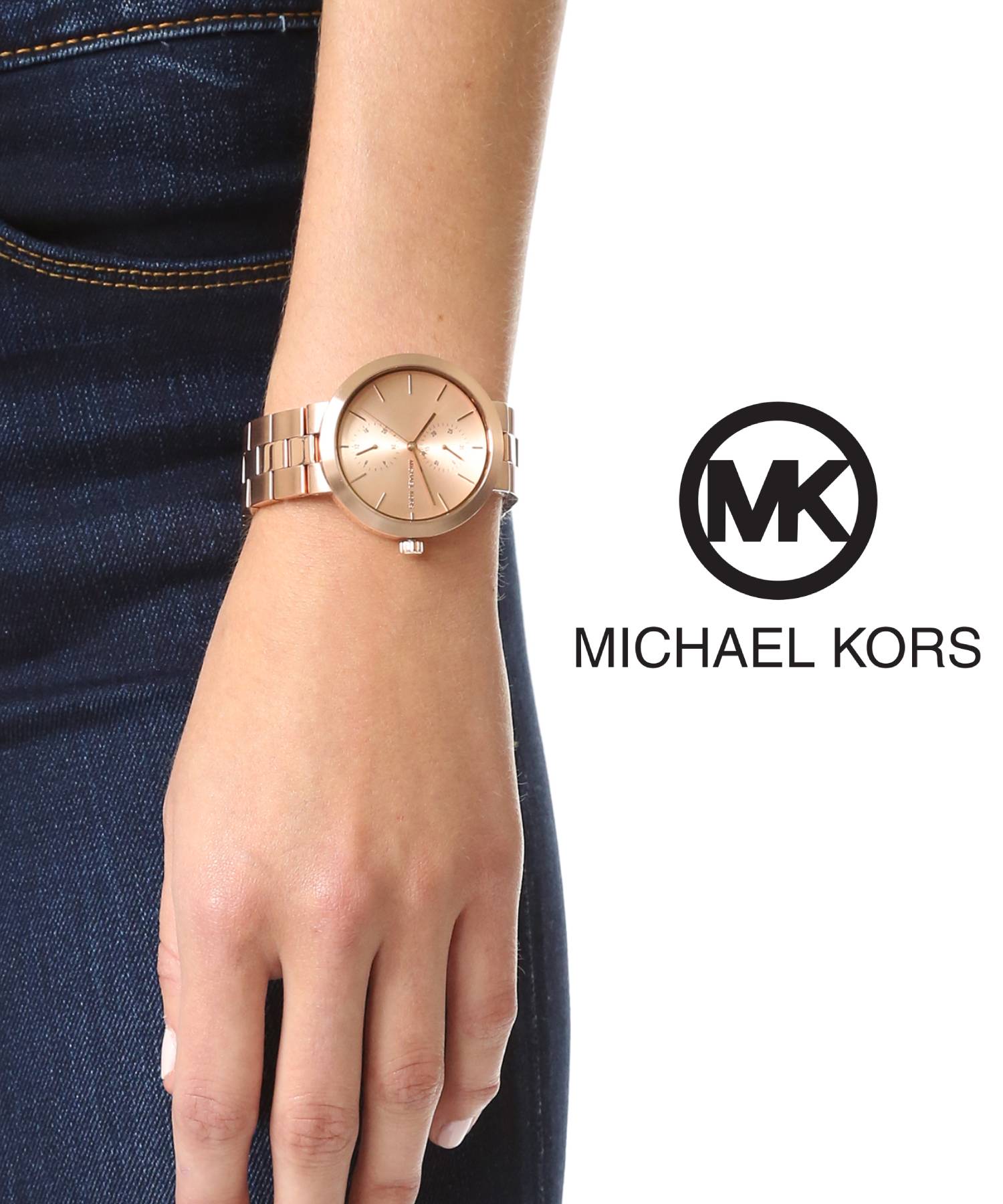  Shop Authentic Michael Kors Garner Quartz Rose Gold Dial Rose Gold Steel Strap Watch For Women - MK6409 - Luxxuri