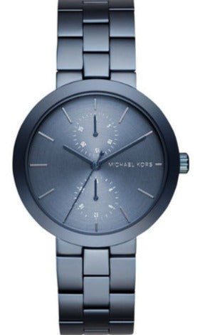  Shop Authentic Michael Kors Garner Chronograph Quartz Blue Dial Blue Steel Strap Watch For Women - MK6410 - Luxxuri
