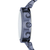  Shop Authentic Michael Kors Parker Chronograph Blue Dial Blue Steel Strap Watch For Women - MK6418 - Luxxuri