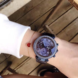  Shop Authentic Michael Kors Parker Chronograph Blue Dial Blue Steel Strap Watch For Women - MK6418 - Luxxuri