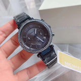  Shop Authentic Michael Kors Parker Chronograph Blue Dial Blue Steel Strap Watch For Women - MK6418 - Luxxuri