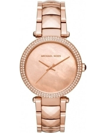  Shop Authentic Michael Kors Parker Rose Gold Dial with Diamonds Rose Gold Steel Strap Watch for Women - MK6426 - Luxxuri