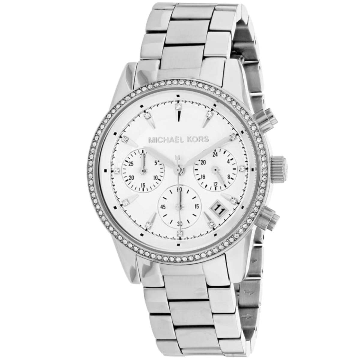  Shop Authentic Michael Kors Ritz Silver Dial Silver Steel Strap Watch for Women - MK6428 - Luxxuri