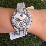  Shop Authentic Michael Kors Mini Bradshaw Crystals Silver Dial Silver Steel Strap Watch For Women - MK6454 - Luxxuri