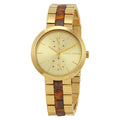  Shop Authentic Michael Kors Garner Multifunction Gold Dial Two Tone Steel Strap Watch For Women - MK6471 - Luxxuri