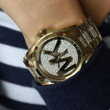  Shop Authentic Michael Kors Bradshaw Gold Dial Gold Steel Strap Watch for Women - MK6487 - Luxxuri