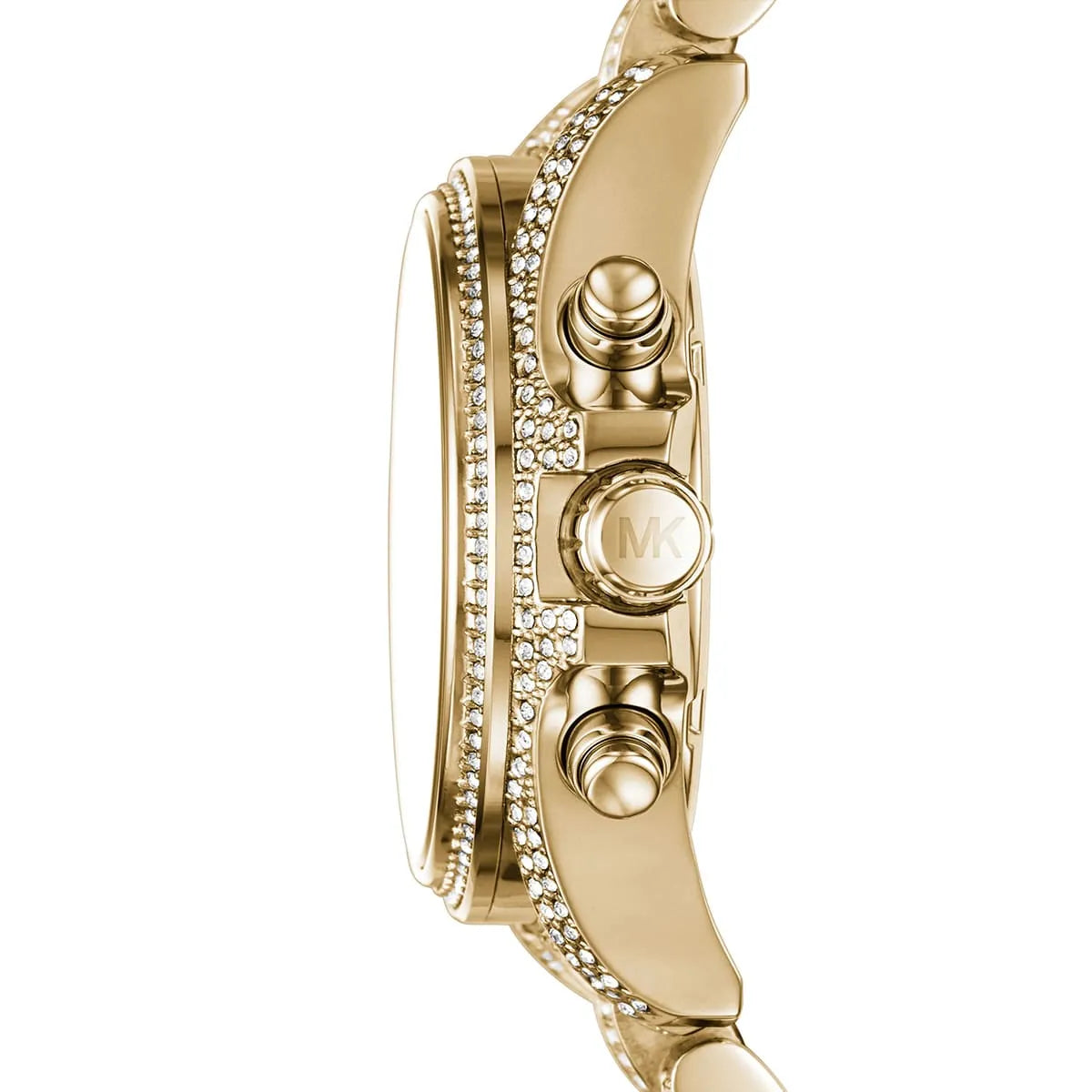  Shop Authentic Michael Kors Mini Bradshaw Crystals Gold Dial Gold Steel Strap Watch For Women - MK6494 - Luxxuri