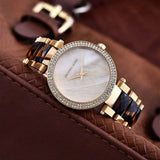  Shop Authentic Michael Kors Parker Mother Of Pearl White Dial Two Tone Steel Strap Watch For Women - MK6518 - Luxxuri