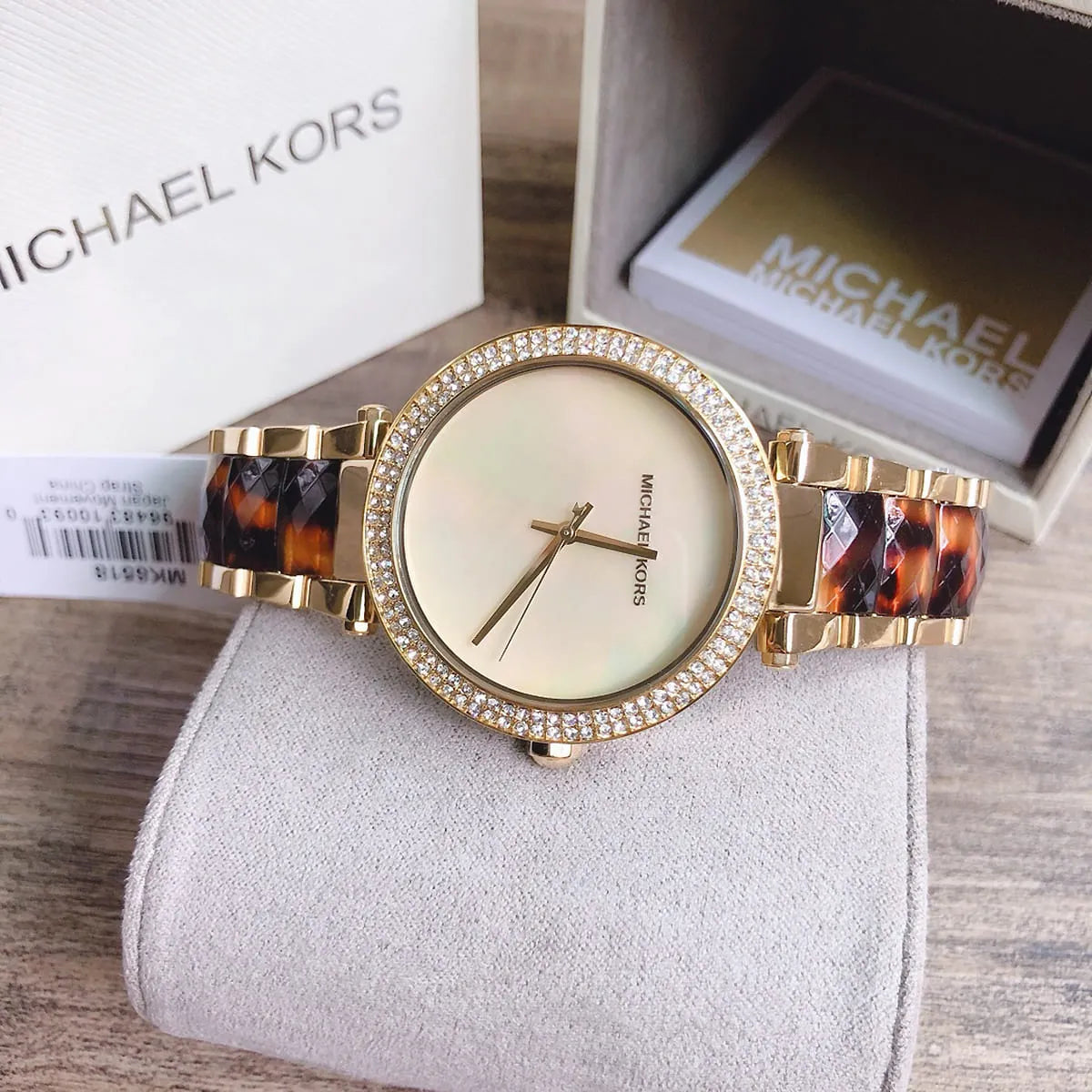  Shop Authentic Michael Kors Parker Mother Of Pearl White Dial Two Tone Steel Strap Watch For Women - MK6518 - Luxxuri