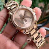  Shop Authentic Michael Kors Bradshaw Quartz Rose Gold Dial Rose Gold Steel Strap Watch For Women - MK6556 - Luxxuri