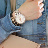  Shop Authentic Michael Kors Sofie Chronograph Quartz White Dial Two Tone Steel Strap Watch For Women - MK6558 - Luxxuri