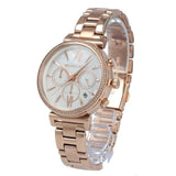  Shop Authentic Michael Kors Sofie Chronograph Mother of Pearl White Dial Rose Gold Steel Strap Watch For Women - MK6576 - Luxxuri