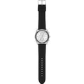 Michael Kors Hadyn Chronograph Silver Dial Black Rubber Strap Watch for Women - MK7486