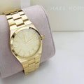  Shop Authentic Michael Kors Channing Quartz Gold Dial Gold Steel Strap Watch For Women - MK6623 - Luxxuri