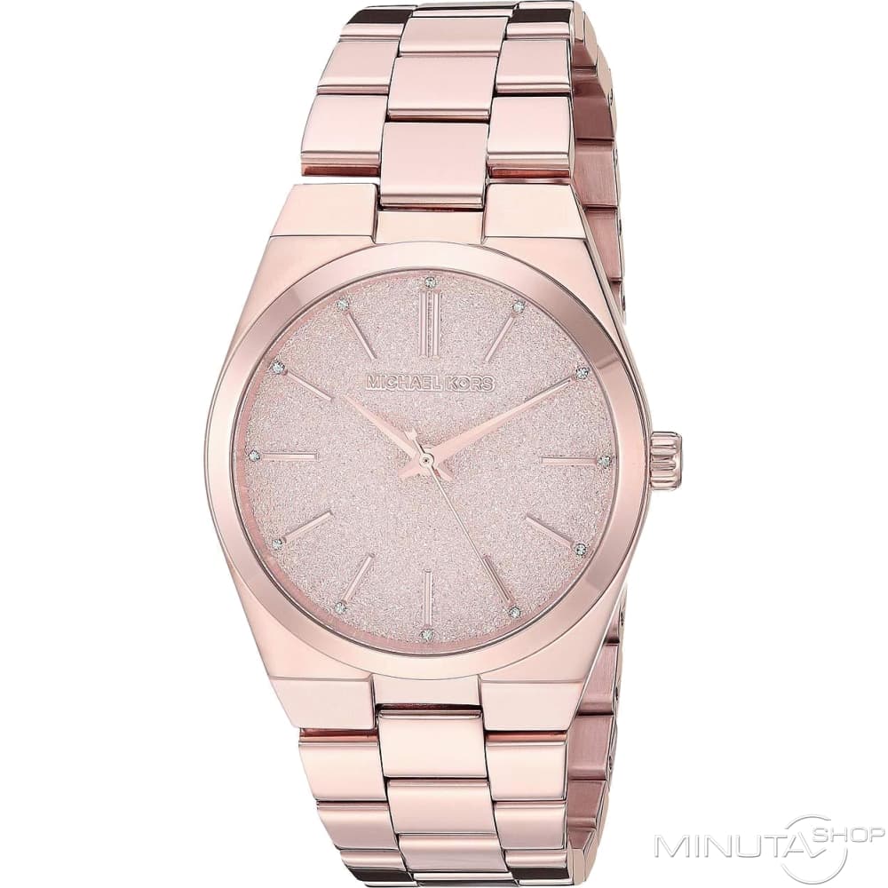  Shop Authentic Michael Kors Channing Quartz Rose Gold Dial Rose Gold Steel Strap Watch For Women - MK6624 - Luxxuri