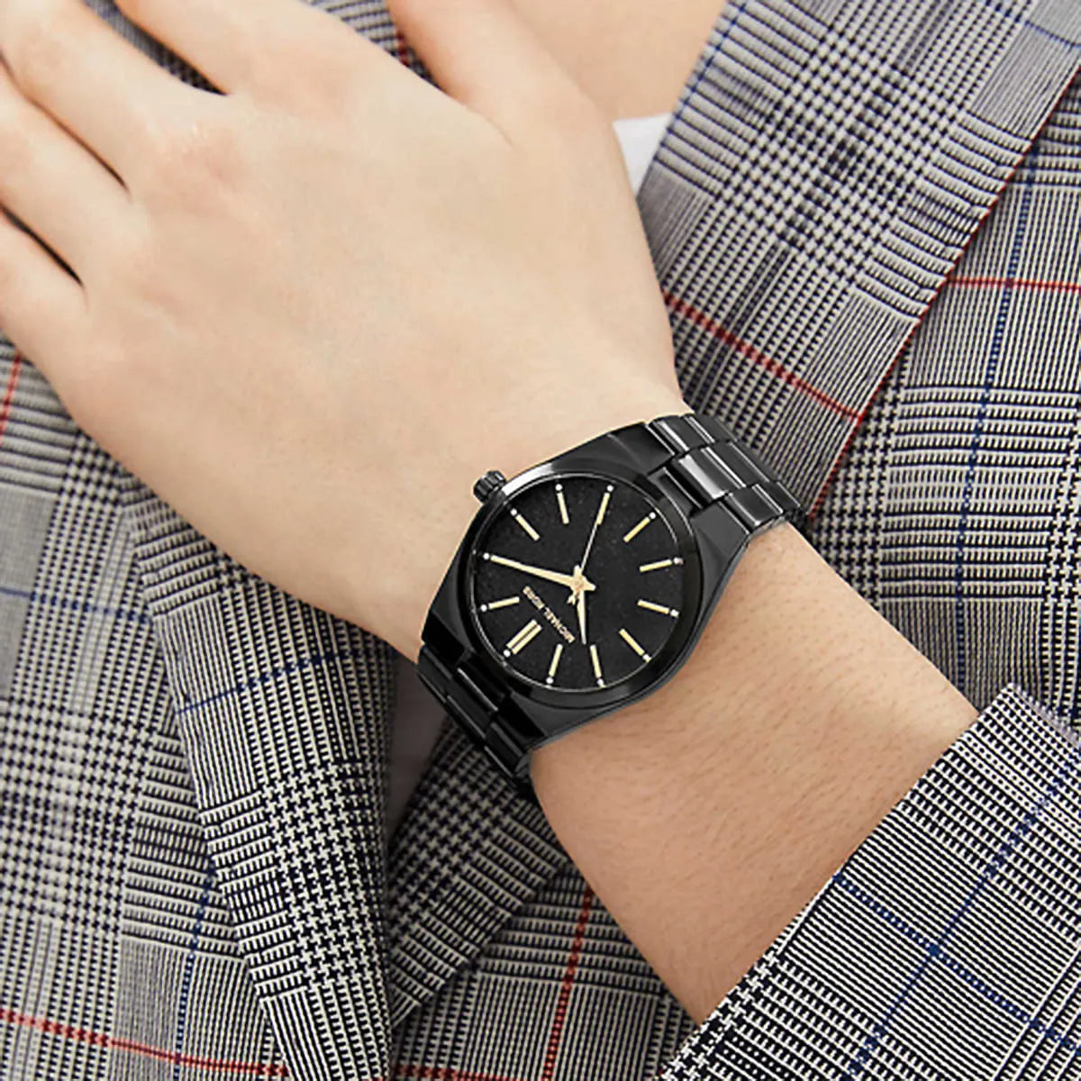  Shop Authentic Michael Kors Channing Quartz Black Dial Black Steel Strap Watch For Women - MK6625 - Luxxuri