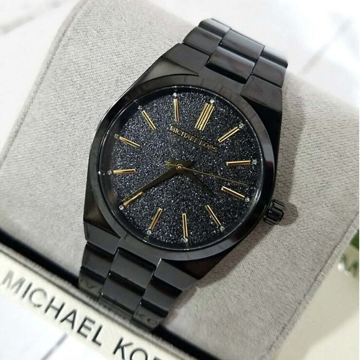  Shop Authentic Michael Kors Channing Quartz Black Dial Black Steel Strap Watch For Women - MK6625 - Luxxuri