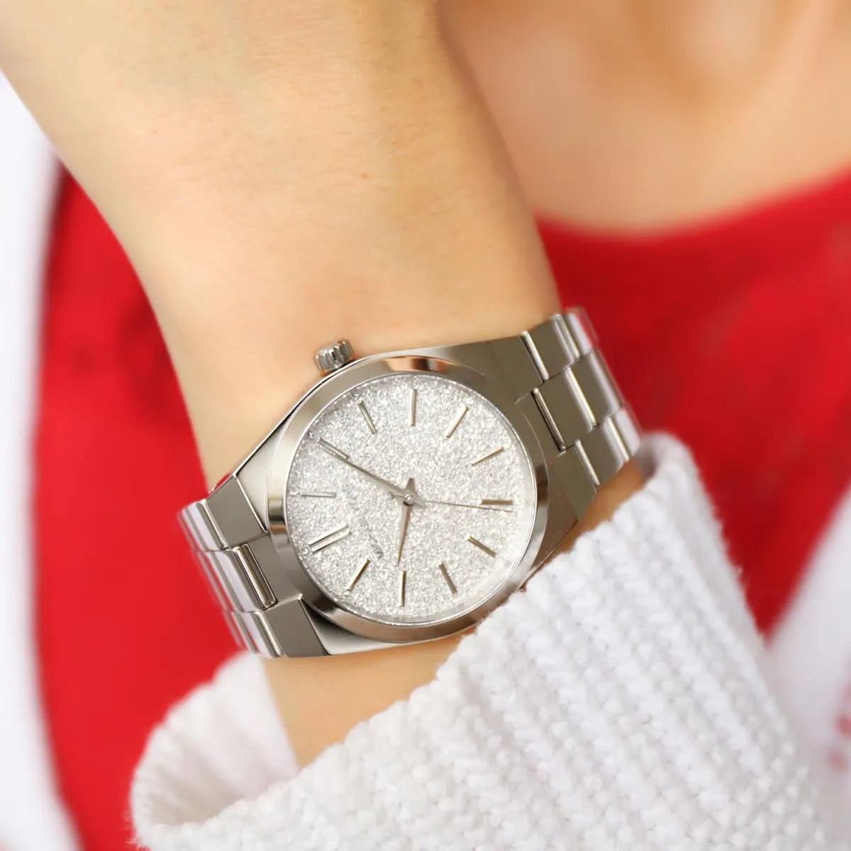  Shop Authentic Michael Kors Channing Three Hand Silver Dial Silver Steel Strap Watch For Women - MK6626 - Luxxuri