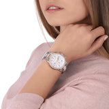 Shop Authentic Michael Kors Ritz Chronograph White Dial Two Tone Steel Strap Watch For Women - MK6651 - Luxxuri