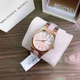  Shop Authentic Michael Kors Channing Quartz Mother of Pearl Pink Dial Two Tone Steel Strap Watch For Women - MK6652 - Luxxuri