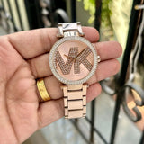  Shop Authentic Michael Kors Parker Quartz Rose Gold Dial Rose Gold Steel Strap Watch For Women - MK6660 - Luxxuri