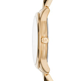  Shop Authentic Michael Kors Runway Mercer Quartz Black Dial Two Tone Steel Strap Watch For Women - MK6672 - Luxxuri