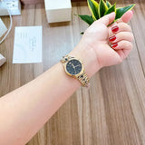  Shop Authentic Michael Kors Runway Mercer Quartz Black Dial Two Tone Steel Strap Watch For Women - MK6672 - Luxxuri