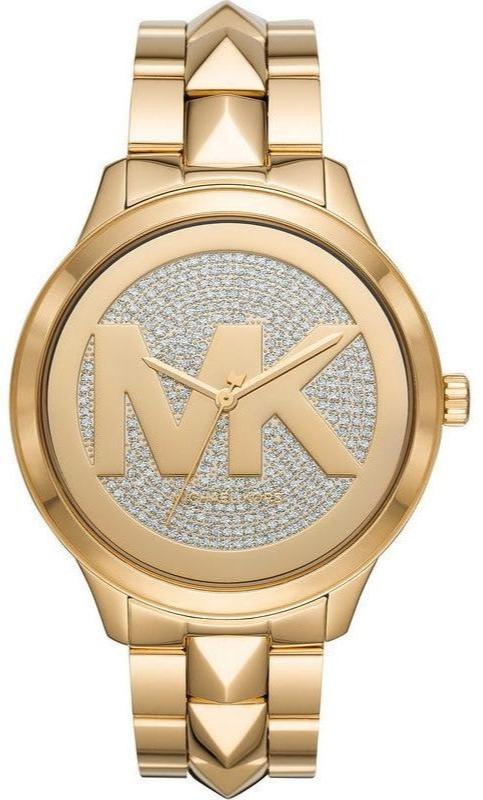  Shop Authentic Michael Kors Runway Mercer Crystals Gold Dial Gold Steel Strap Watch For Women - MK6714 - Luxxuri