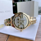  Shop Authentic Michael Kors Runway Mercer Crystals Gold Dial Gold Steel Strap Watch For Women - MK6714 - Luxxuri