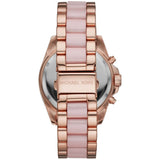  Shop Authentic Michael Kors Bradshaw Chronograph Pink Dial Two Tone Steel Strap Watch For Women - MK6830 - Luxxuri