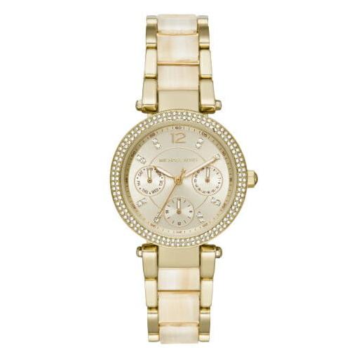  Shop Authentic Michael Kors Parker Analog Gold Dial Gold Steel Strap Watch For Women - MK6833 - Luxxuri