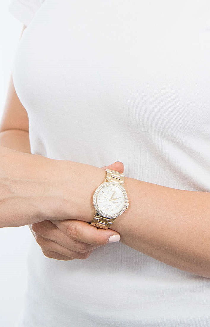  Shop Authentic Michael Kors Mini Camille Chronograph White Dial Rose Gold Steel Strap Watch For Women - MK6844 - Luxxuri