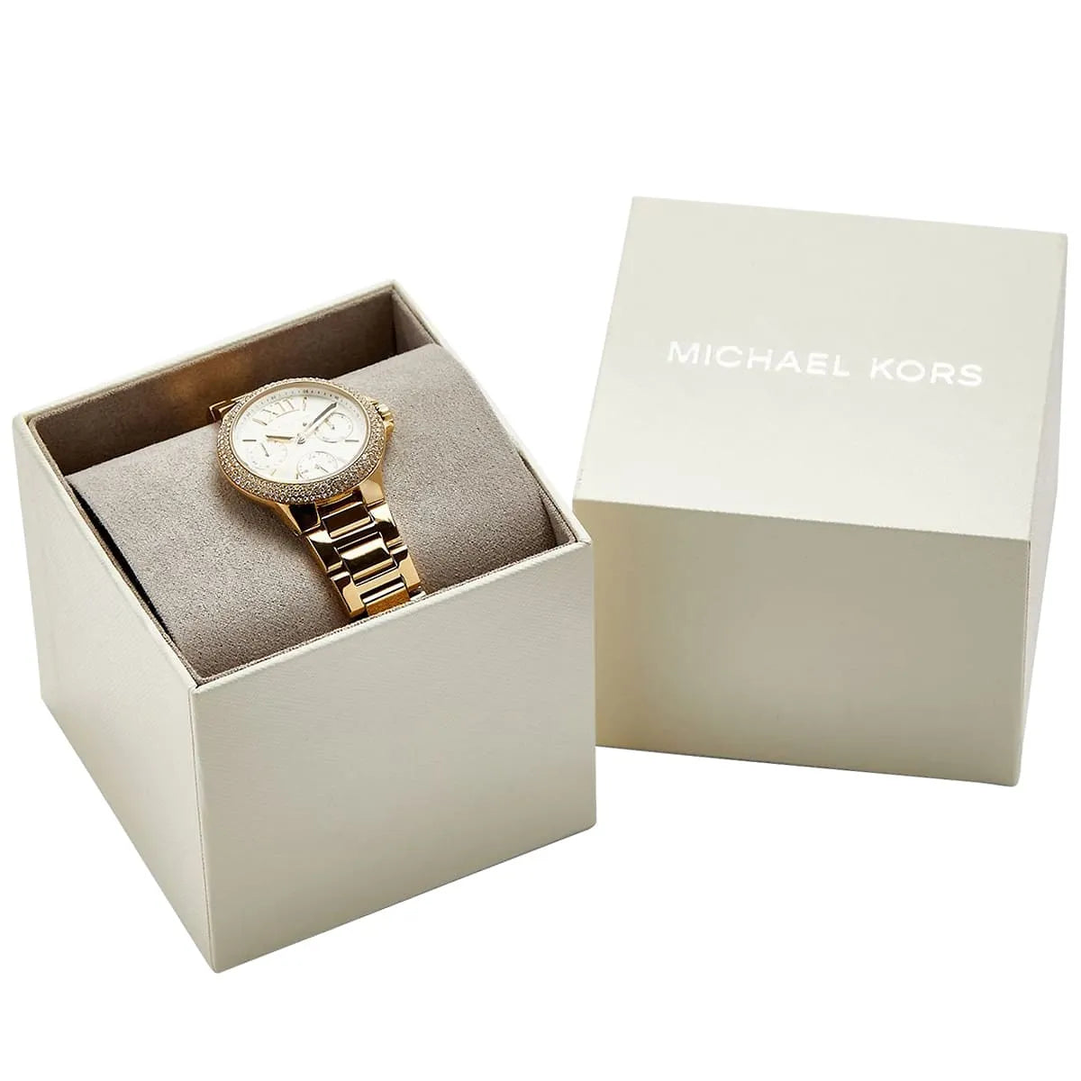  Shop Authentic Michael Kors Mini Camille Chronograph White Dial Rose Gold Steel Strap Watch For Women - MK6844 - Luxxuri