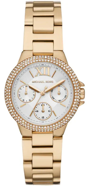  Shop Authentic Michael Kors Mini Camille Chronograph White Dial Rose Gold Steel Strap Watch For Women - MK6844 - Luxxuri