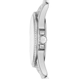  Shop Authentic Michael Kors Layton Chronograph Mother of Pearl Blue Dial Silver Steel Strap Watch For Women - MK6847 - Luxxuri