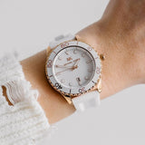  Shop Authentic Michael Kors Runway Quartz White Dial White Rubber Strap Watch For Women - MK6853 - Luxxuri