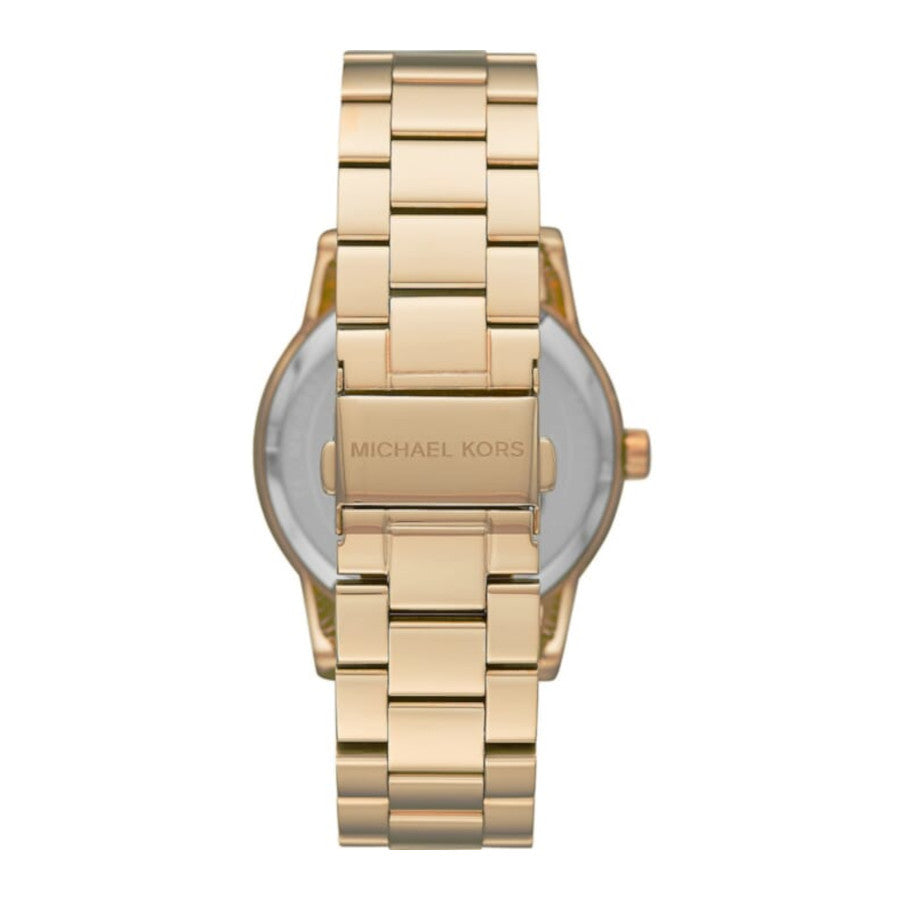  Shop Authentic Michael Kors Ritz Pave Crystals Gold Dial Gold Steel Strap Watch for Women - MK6862 - Luxxuri