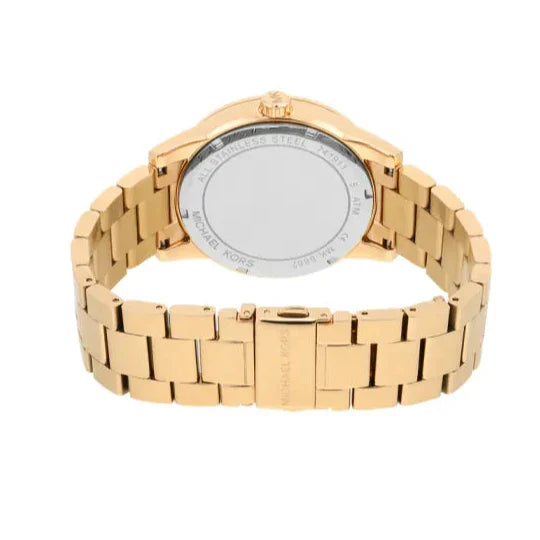  Shop Authentic Michael Kors Ritz Pave Crystals Gold Dial Gold Steel Strap Watch for Women - MK6862 - Luxxuri