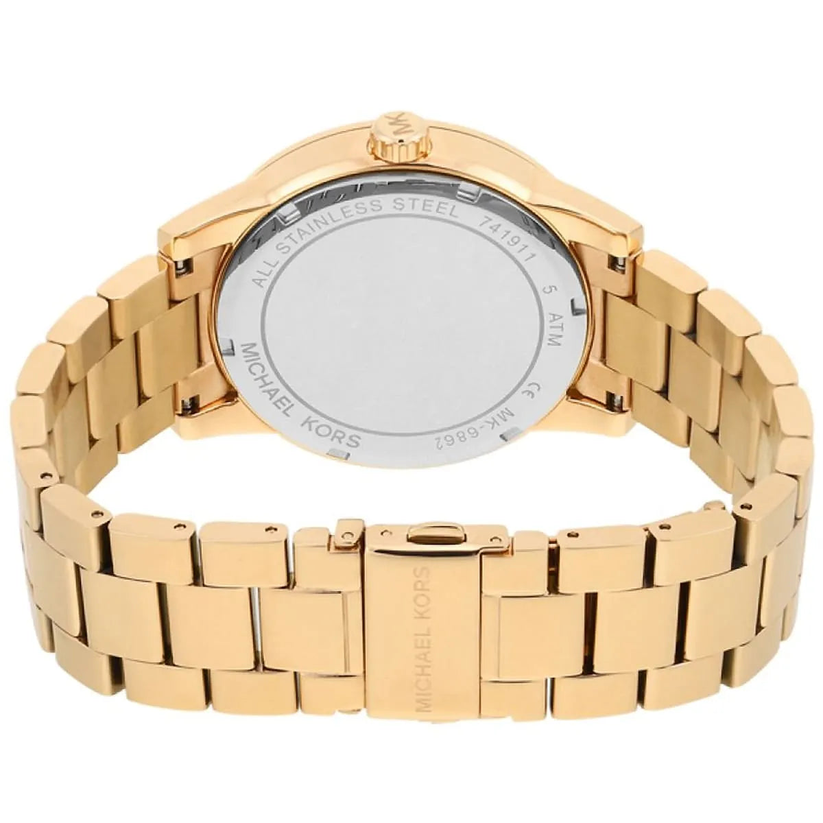  Shop Authentic Michael Kors Ritz Pave Crystals Gold Dial Gold Steel Strap Watch for Women - MK6862 - Luxxuri