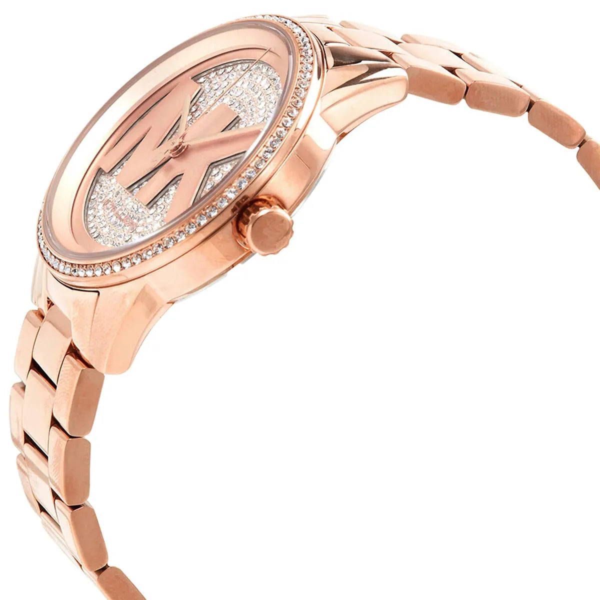  Shop Authentic Michael Kors Ritz Analog Crystals Silver Dial Rose Gold Steel Strap Watch for Women - MK6863 - Luxxuri