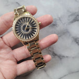  Shop Authentic Michael Kors Layton Quartz Black Dial Gold Steel Strap Watch For Women - MK6892 - Luxxuri