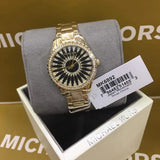  Shop Authentic Michael Kors Layton Quartz Black Dial Gold Steel Strap Watch For Women - MK6892 - Luxxuri