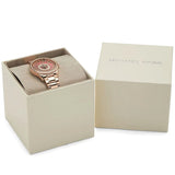  Shop Authentic Michael Kors Layton Three Hand Red Dial Rose Gold Steel Strap Watch For Women - MK6893 - Luxxuri