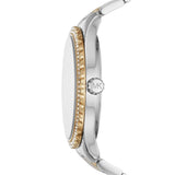  Shop Authentic Michael Kors Layton Quartz Silver Dial Two Tone Steel Strap Watch For Women - MK6899 - Luxxuri