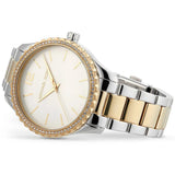  Shop Authentic Michael Kors Layton Quartz Silver Dial Two Tone Steel Strap Watch For Women - MK6899 - Luxxuri