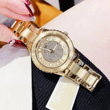  Shop Authentic Michael Kors Runway Three-Hand Gold Dial Gold Steel Strap Watch For Women - MK6911 - Luxxuri