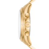  Shop Authentic Michael Kors Runway Three-Hand Gold Dial Gold Steel Strap Watch For Women - MK6911 - Luxxuri