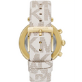  Shop Authentic Michael Kors Parker Chronograph White Dial White Leather Strap Watch For Women - MK6916 - Luxxuri